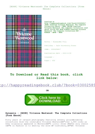 [BOOK] Vivienne Westwood The Complete Collections [Free Ebook]