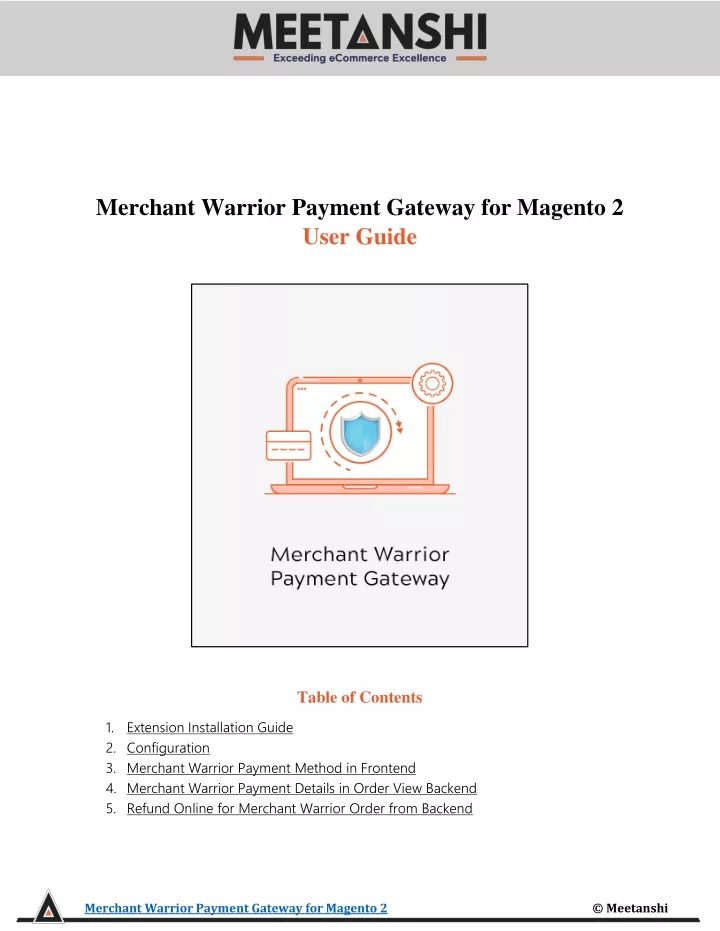 merchant warrior payment gateway for magento