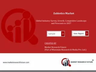 Eubiotics Market Research Report - Global Forecast to 2027