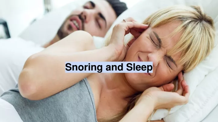 snoring and sleep