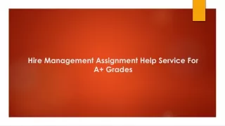 hire management assignment help service for a grades