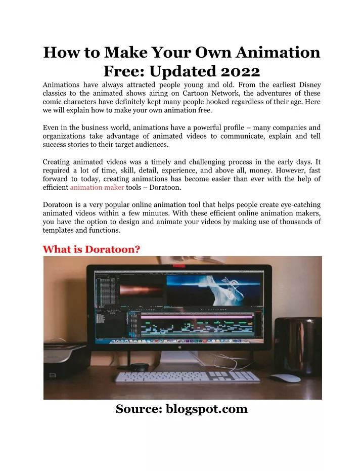 how to make your own animation free updated 2022