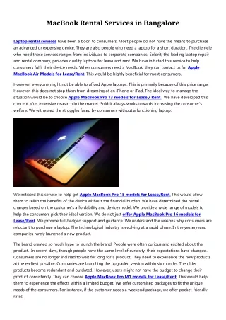 macbook rental services in bangalore
