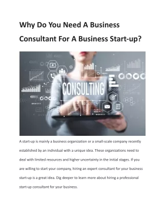 why do you need a business