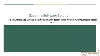 sapphire software solution