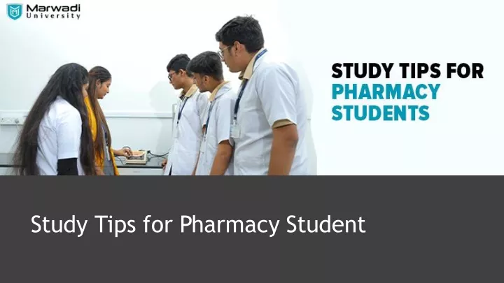 study tips for pharmacy student