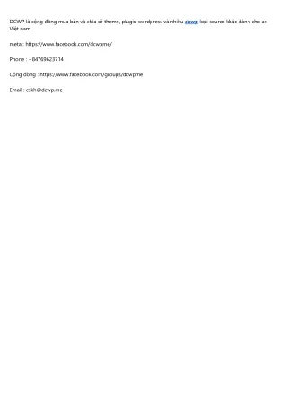dcwp l c ng ng mua b n v chia s theme plugin