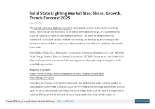solid state lighting market size share growth