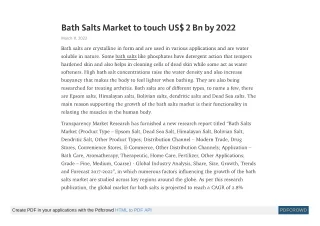 bath salts market to touch us 2 bn by 2022