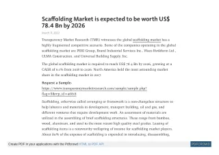 sca olding market is expected to be worth