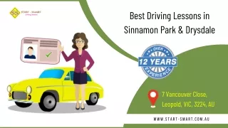 Best Driving Lessons in Sinnamon Park & Drysdale