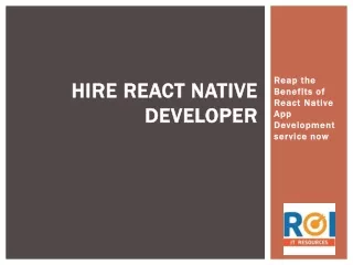ROI Resources React Native Developer