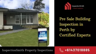 Pre Sale Building and New House Inspection in Perth