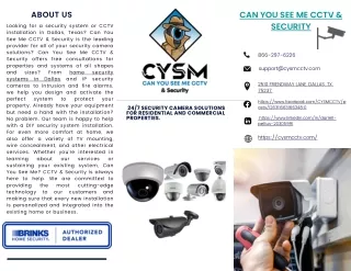 Can You See Me CCTV & Security.