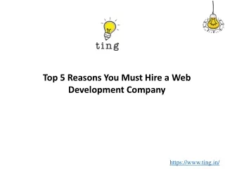 top 5 reasons you must hire a web development
