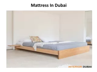 Mattress in Dubai