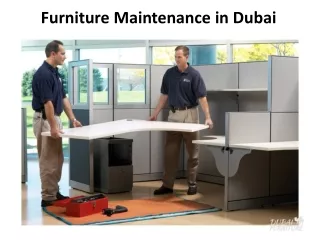 Furniture Maintenance in Dubai