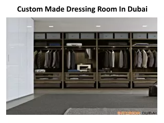 Custom Made Dressing Room in Dubai