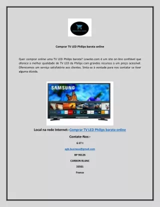 Comprar TV LED Philips barata online