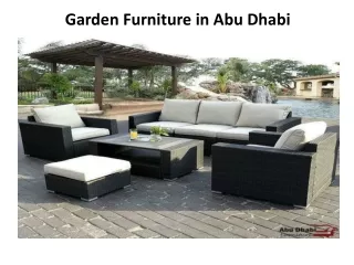 GARDEN FURNITURE IN ABU DHABI