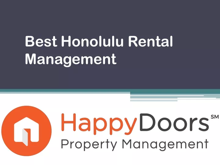 best honolulu rental management