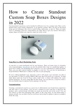 how to create standout custom soap boxes designs