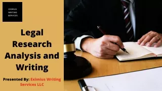 Legal Research Analysis and Writing Service For Law Firms