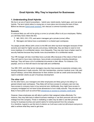 email hybrids why they re important for businesses