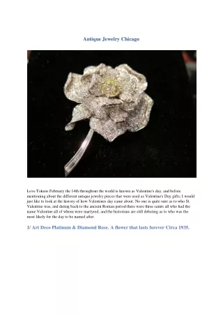 Antique Jewelry Chicago