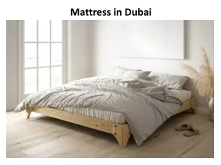 mattress in dubai