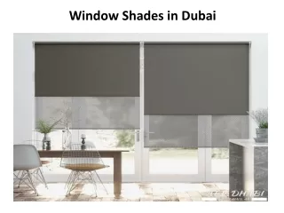 window shades in dubai