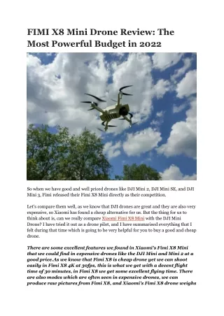 FIMI X8 Mini Drone Review_ The Most Powerful Budget in 2022 (1)