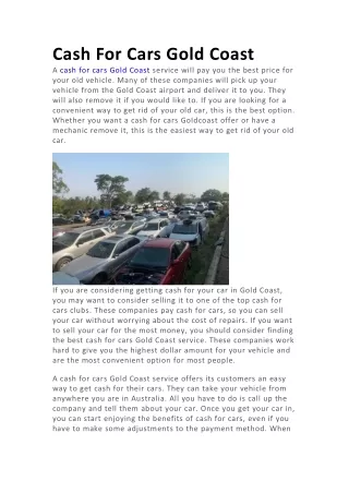 cash for cars gold coast