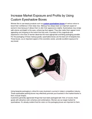 increase market exposure and profits by using