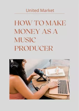 How to Make Money as a Music Producer