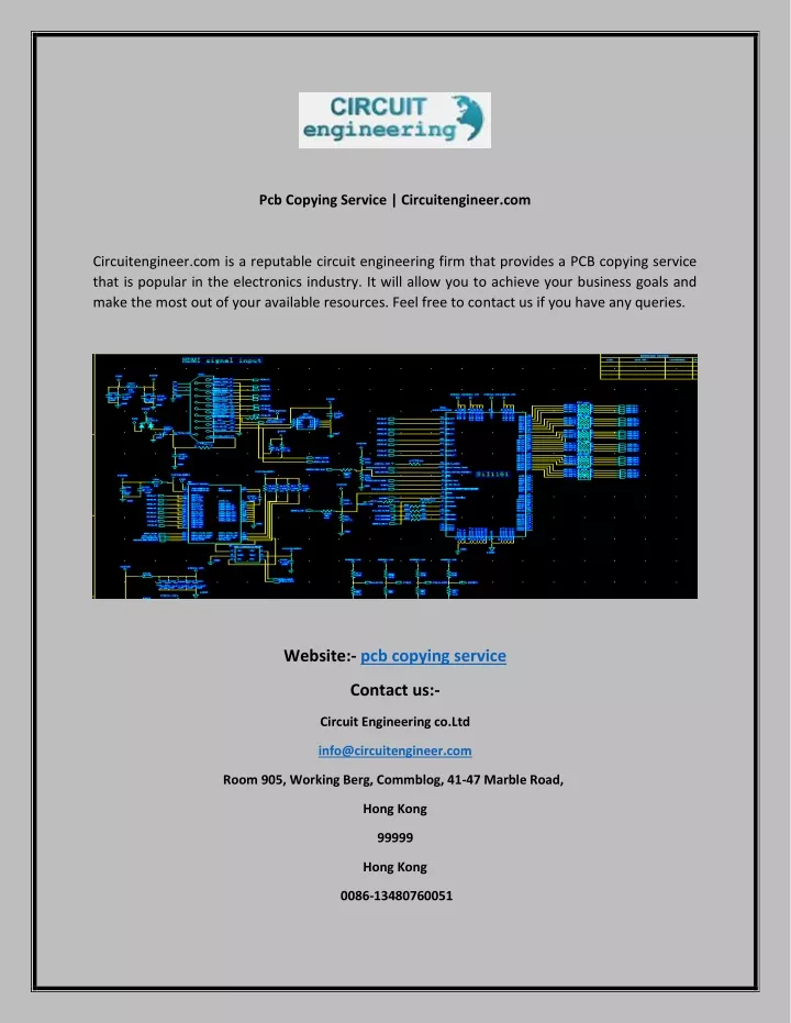 pcb copying service circuitengineer com