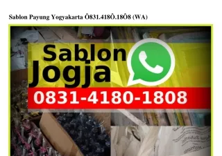 Sablon Payung Yogyakarta 08౩I–ㄐI80–I808(WA)