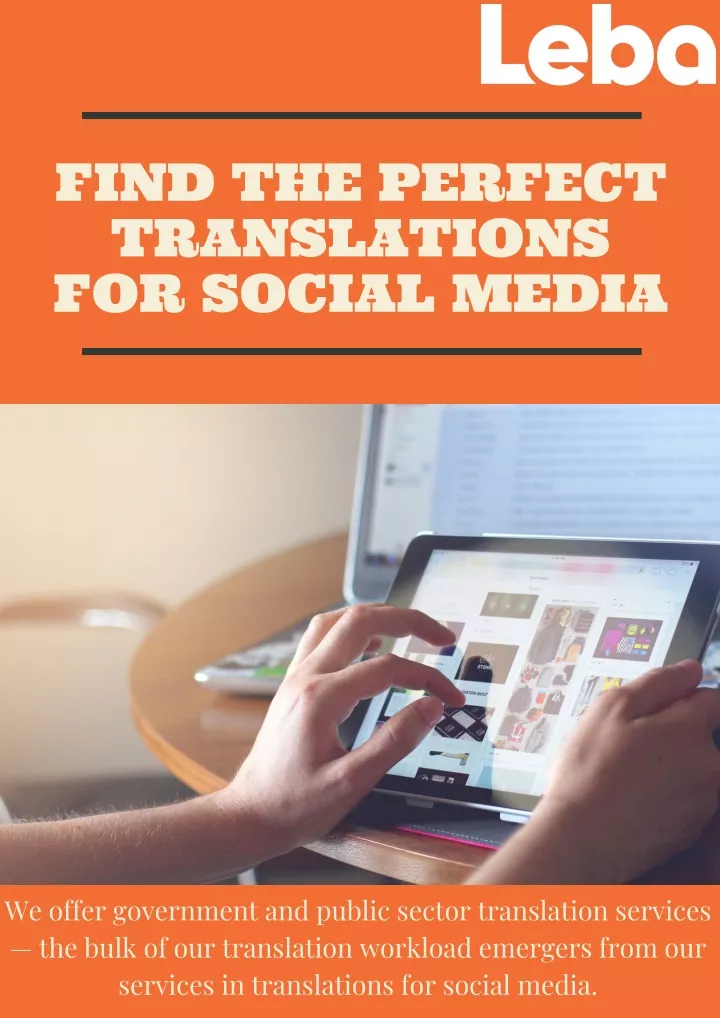 find the perfect translations for social media