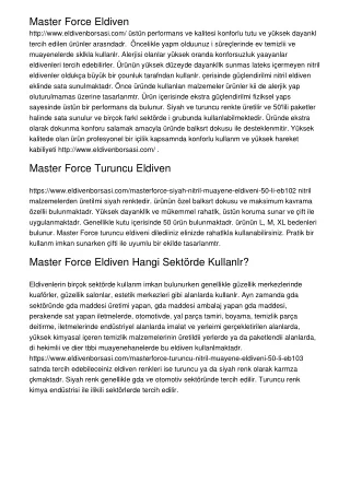 master force eldiven http www eldivenborsasi