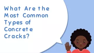what are the most common types of concrete cracks
