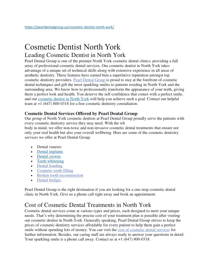 https pearldentalgroup ca cosmetic dentist north