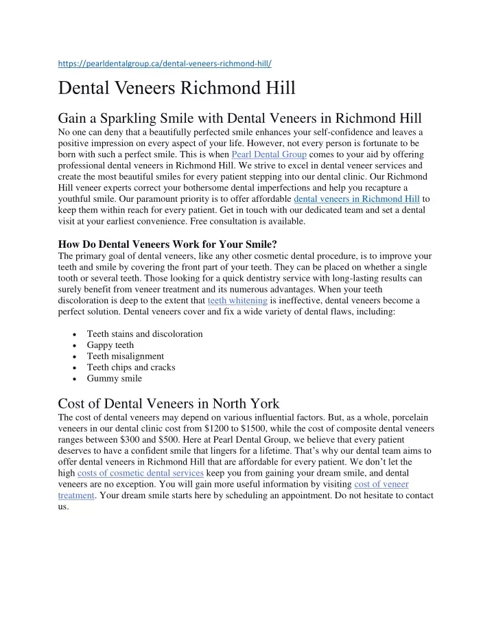 https pearldentalgroup ca dental veneers richmond