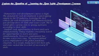 explore the benefits of learning the best