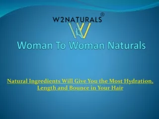 Natural Ingredients Beauty Hair Maryland W2naturals.com