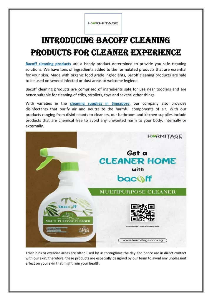 introducing introducing bacoff cleaning bacoff