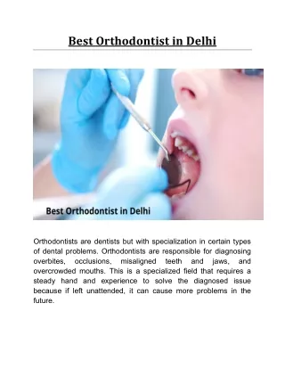 Best Orthodontist in Delhi