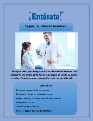 seguro de salud en allentown
