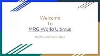 MRG ultimus Sector 90 Gurgaon - MRG