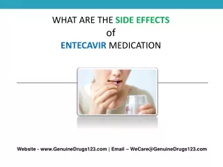 what are the side effects of entecavir medication