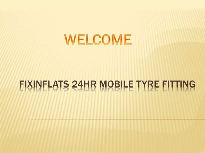 fixinflats 24hr mobile tyre fitting